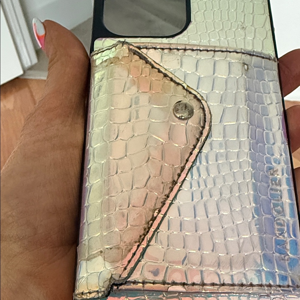 Bandolier used iPhone 13 Pro Max Iridescent Phone Case with Card Holder - Picture 2 of 4